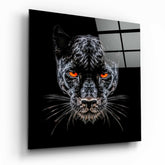 Panther Glass Wall Art.